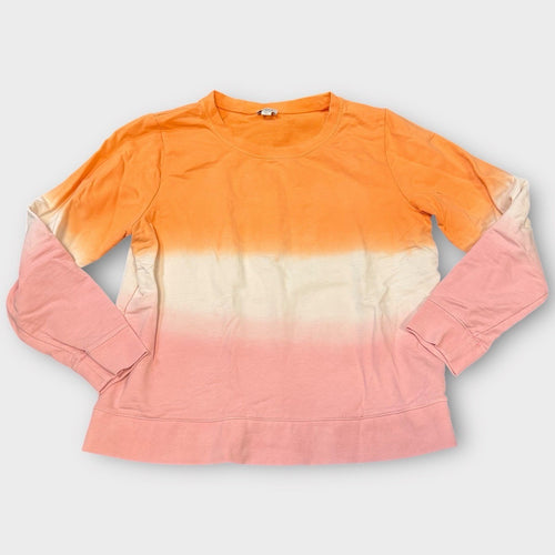 EUC J.Crew Dip Dye Cotton Long Sleeve Tee – Size L