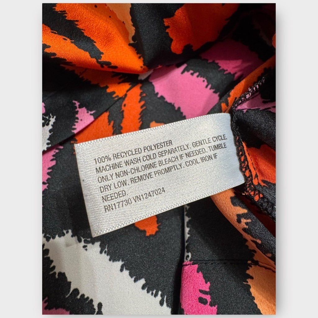 EUC Diane von Furstenberg for Target Satin Button-Up Blouse – 1X - 0521