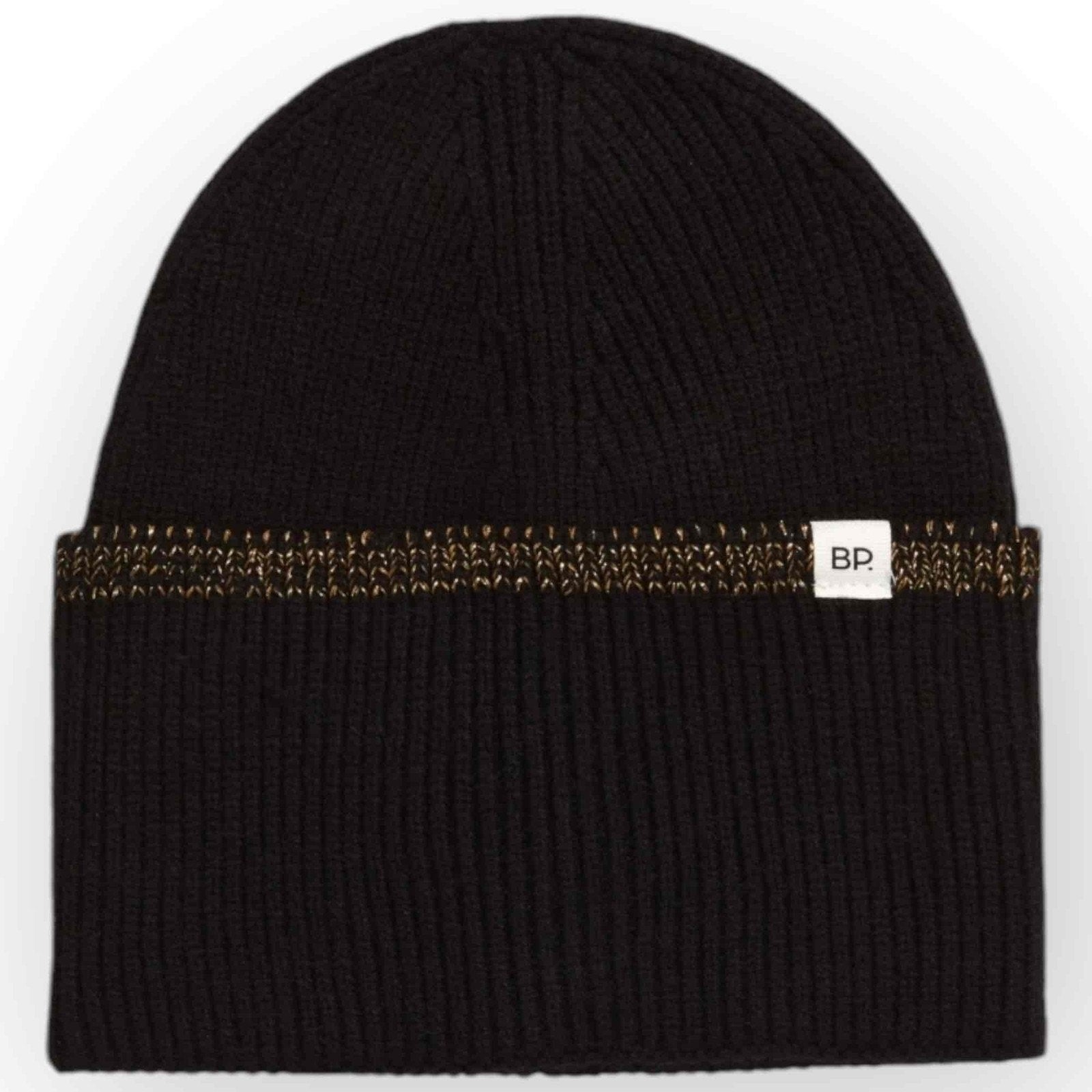 BP NWT Oversized Cuff Beanie with Metallic Thread, Black