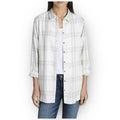 NWT Jachs Girlfriend Plaid Soft Flannel Shirt – Size XXL – White/Grey